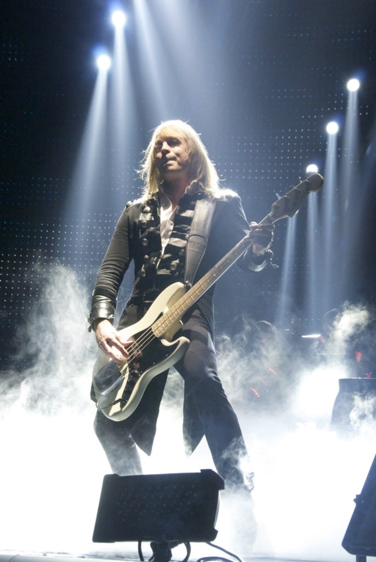 John Lee Middleton on bass with Trans-Siberian Orchestra performing "Winter Palace" during...