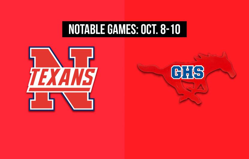 Notable games for the week of Oct. 8-10 of the 2020 season: Justin Northwest vs. Grapevine.