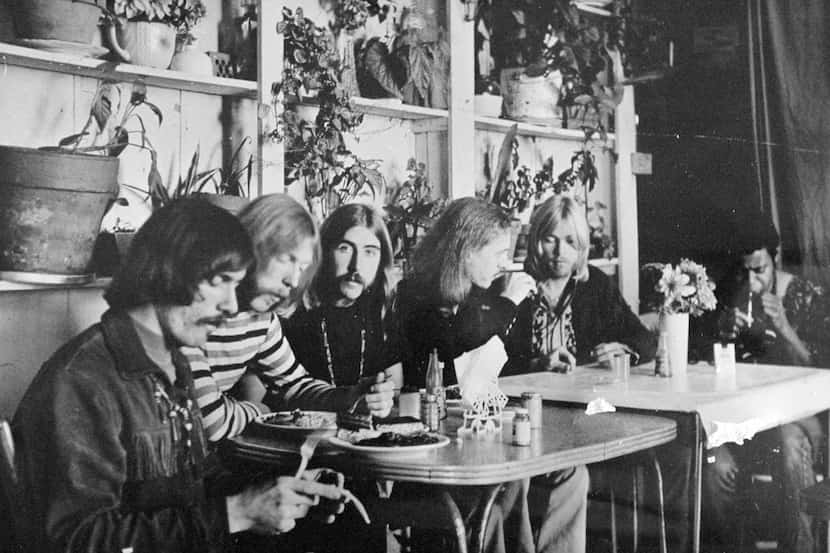 FILE - This undated photo shows members of the Allman Brothers Band, from left, Dickey...