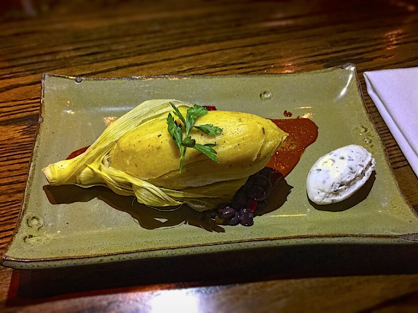 A rabbit tamale at Tuscaloosa's Side By Side restaurant.