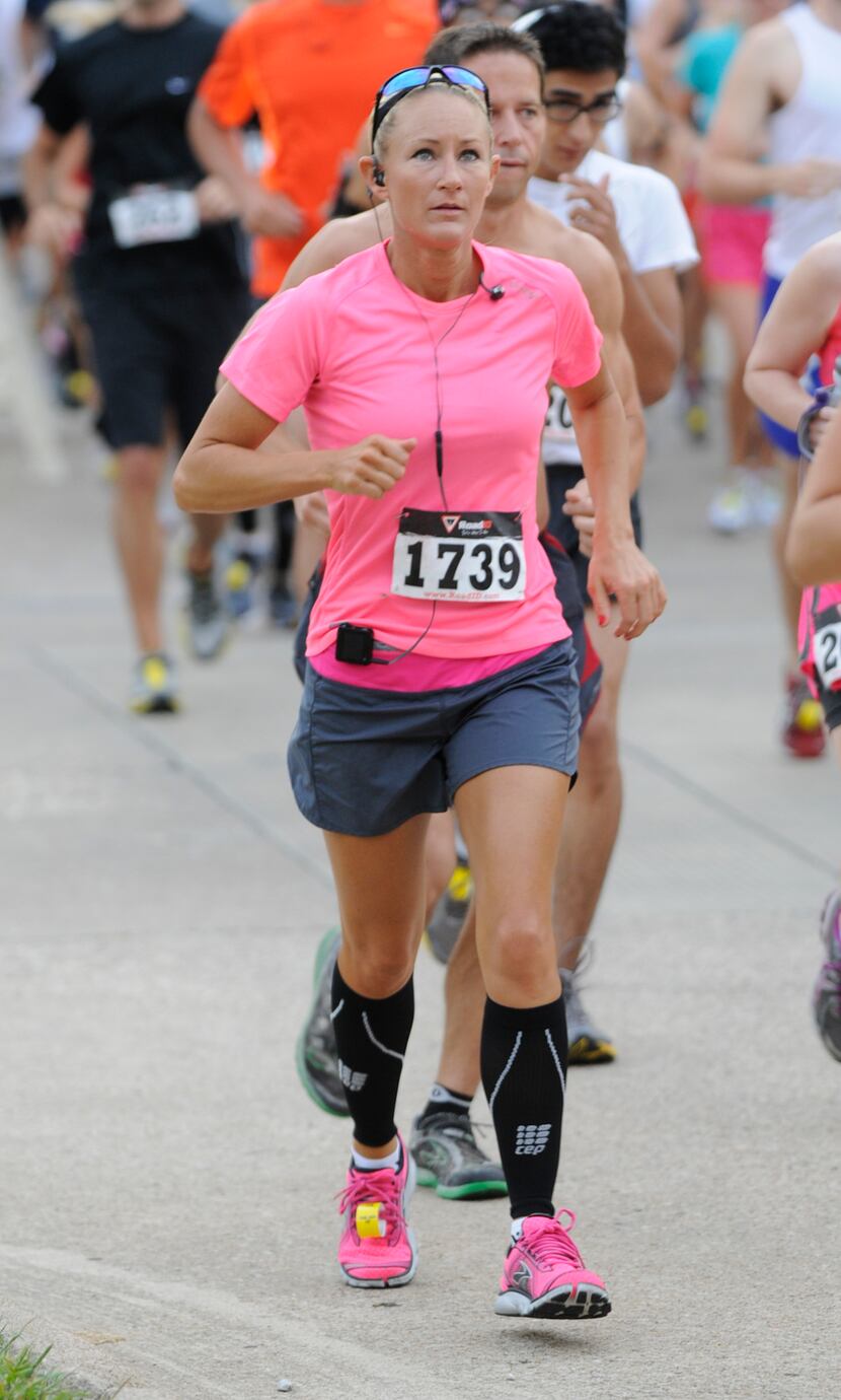 Wendy Holden begins the Hottest Half at Norbuck Park on Sunday, August 12, 2012     