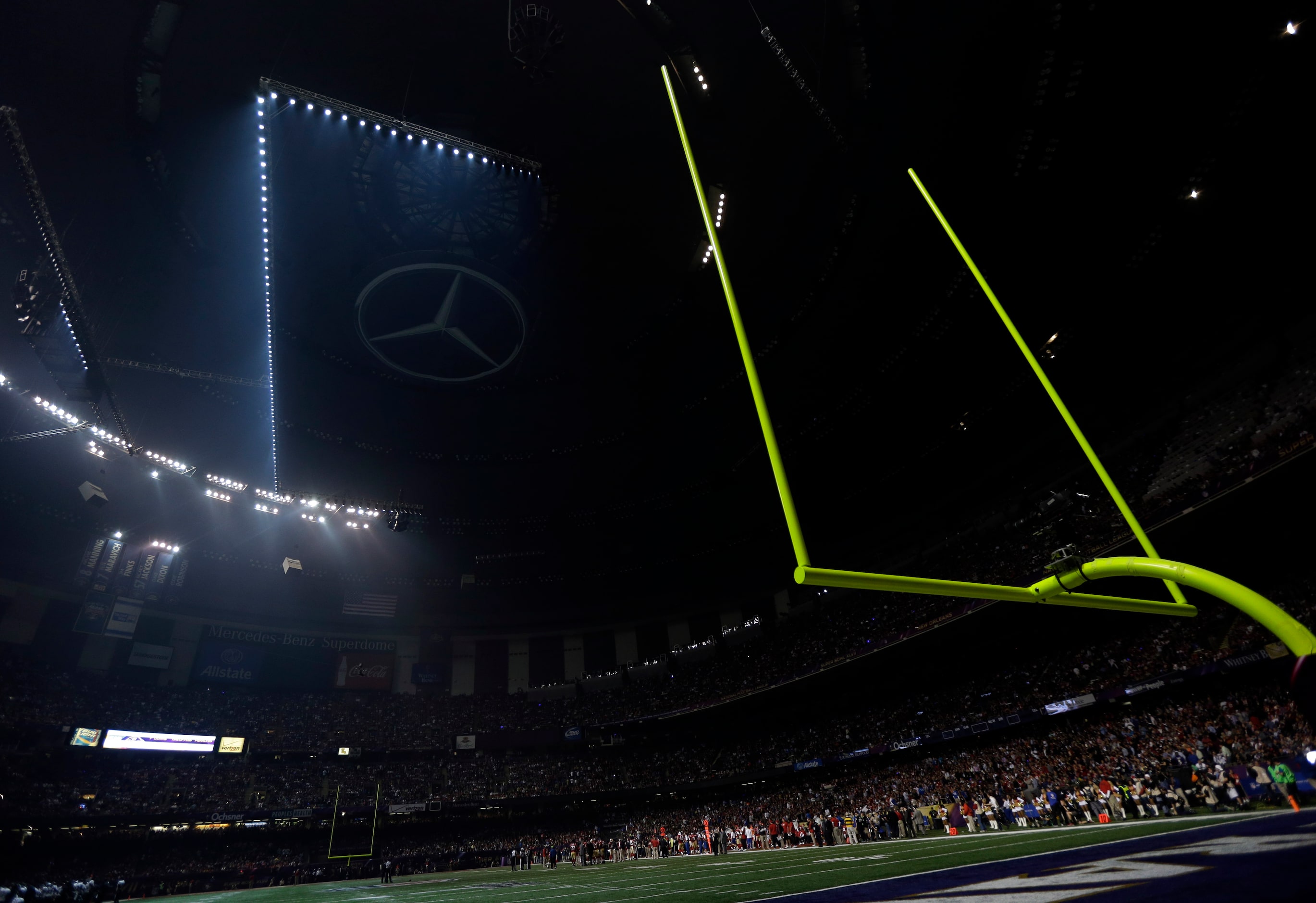 40. The night the lights went out:

With 13:04 remaining in the third quarter of the 2013...