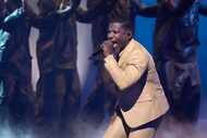Kirk Franklin performs during the BET Awards on Sunday, June 30, 2024, at the Peacock...
