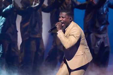 Kirk Franklin performs during the BET Awards on Sunday, June 30, 2024, at the Peacock...