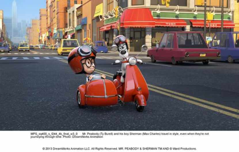 
Mr. Peabody (Ty Burell) and his boy Sherman (Max Charles) travel in style, even when...