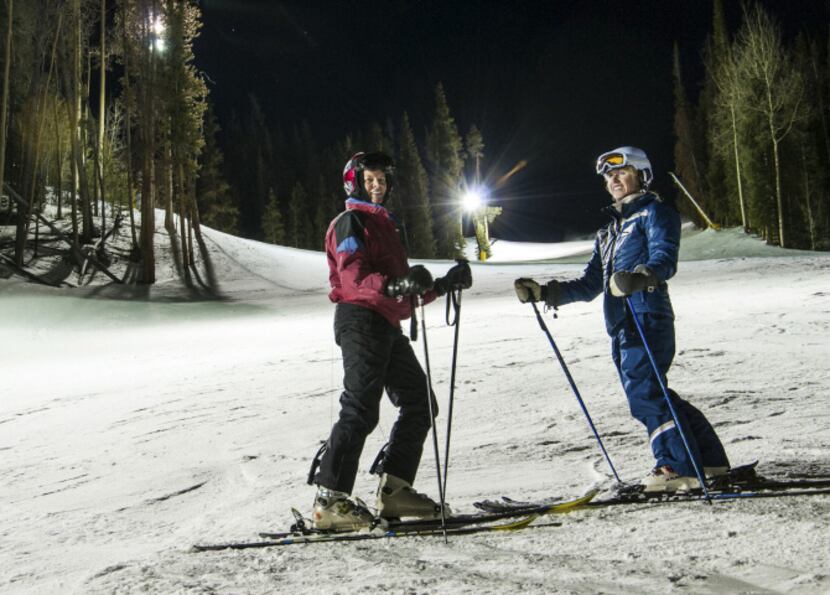 Romantic views and fewer skiers are just part of the advantages to nighttime skiing at...