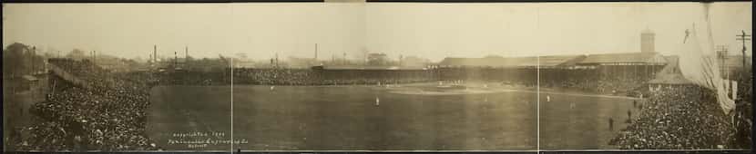 Bennett Park, an early forerunner to Tigers Stadium in Detroit, hosted a World Series game...