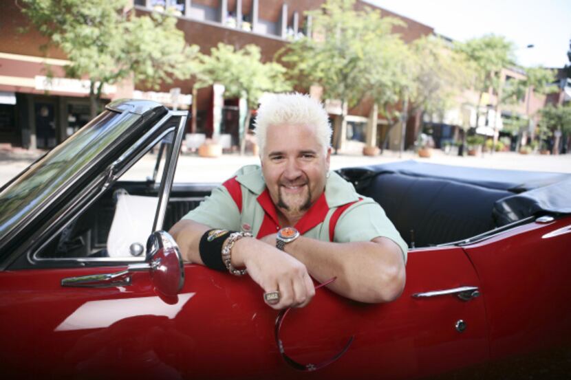 Food Network chef and TV personality Guy Fieri, host of 'Diners, Drive-Ins and Dives,'...