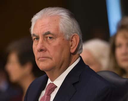 Former Exxon Mobil CEO Rex Tillerson, whose company donated more than $1 million to the...