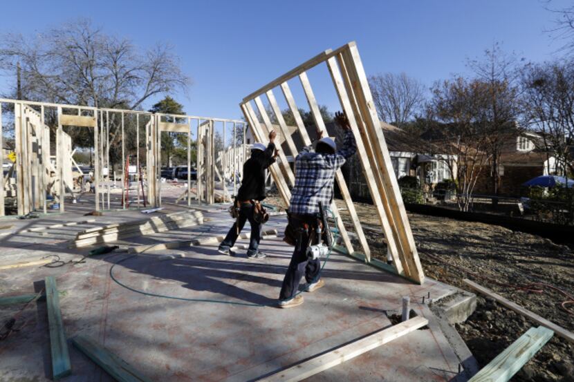 Builders are scrambling to keep up with buyers in some neighborhoods, which could keep a lid...