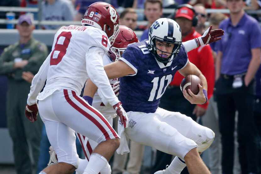TCU Horned Frogs quarterback Michael Collins (10) will reportedly seek a transfer from the...