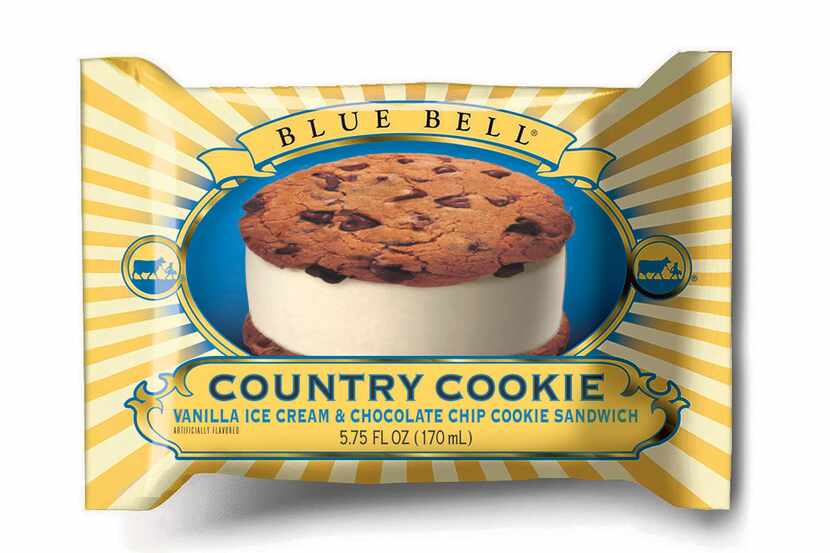This undated photo provided by Blue Bell shows Blue Bell Chocolate Chip Country Cookies. ...