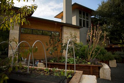 A large garden lies just beyond the kitchen at Rathbun's Bluffview home. It turned out...