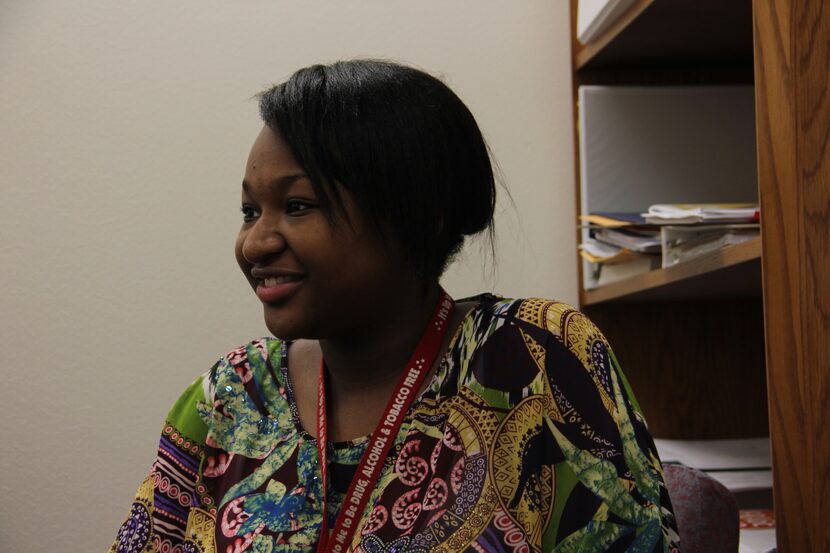 TAG student Adanna Teemac says she enjoys the school's close knit "family
atmosphere."