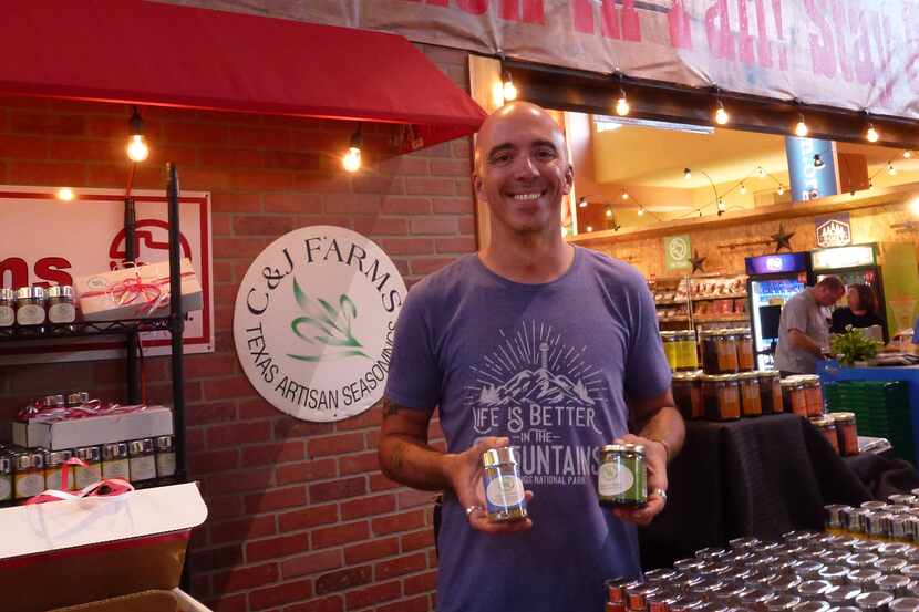 Matthew Tyler helped out at his family's C&J Farms Texas Artisan Seasonings booth at the...