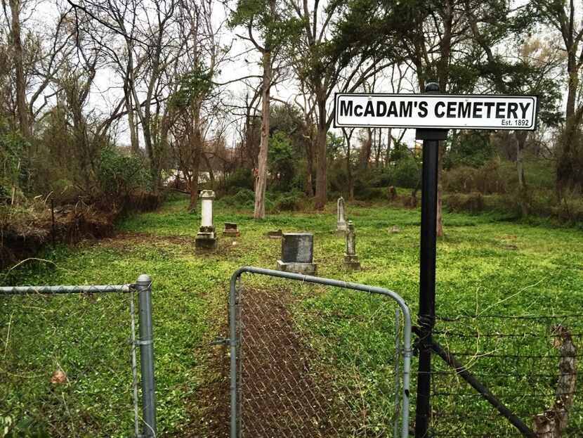  McAdams Cemetery -- with all due respect. (Roy Appleton/Staff)