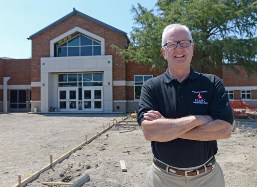 
Plano ISD Superintendent Richard Matkin visits Hedgcoxe Elementary School, which is...