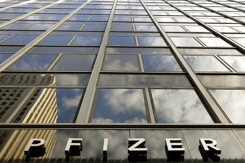 The Pfizer headquarters on 42 Street in New York. 