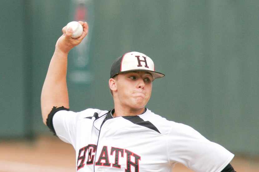 Pitcher Jake Thompson gave up eight hits and three runs in Rockwell-Heath's 6-3 4A...