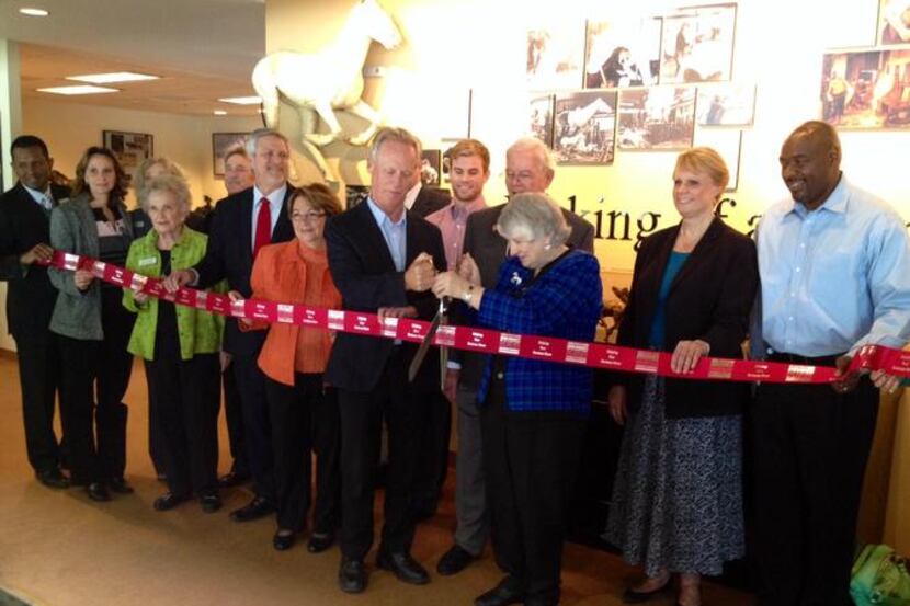 
The Irving Chamber held a ribbon cutting for the new location of the Mustangs of Las...