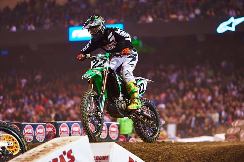 Chad Reed competes in a recent AMA Supercross event. Reed, 31, will be one of the oldest...