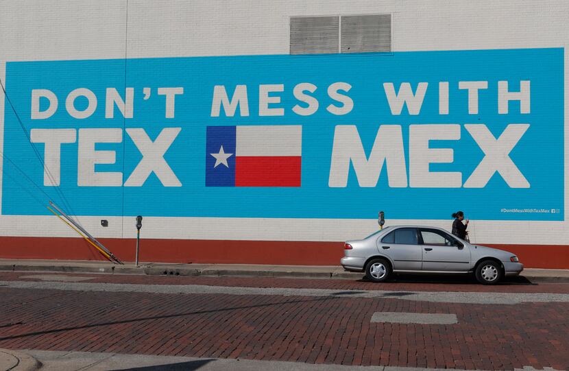 You can't miss the new mural on the side of El Fenix near downtown Dallas.