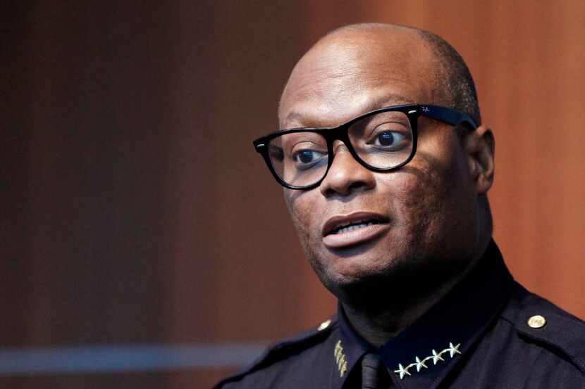 Dallas Police Chief David Brown  said no officers were seriously hurt in the struggle with...