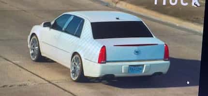 Law enforcement officials issued the Blue Alert for a white four-door Cadillac.