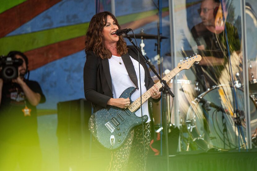 Alanis Morissette performs at the New Orleans Jazz and Heritage Festival on Thursday, April...