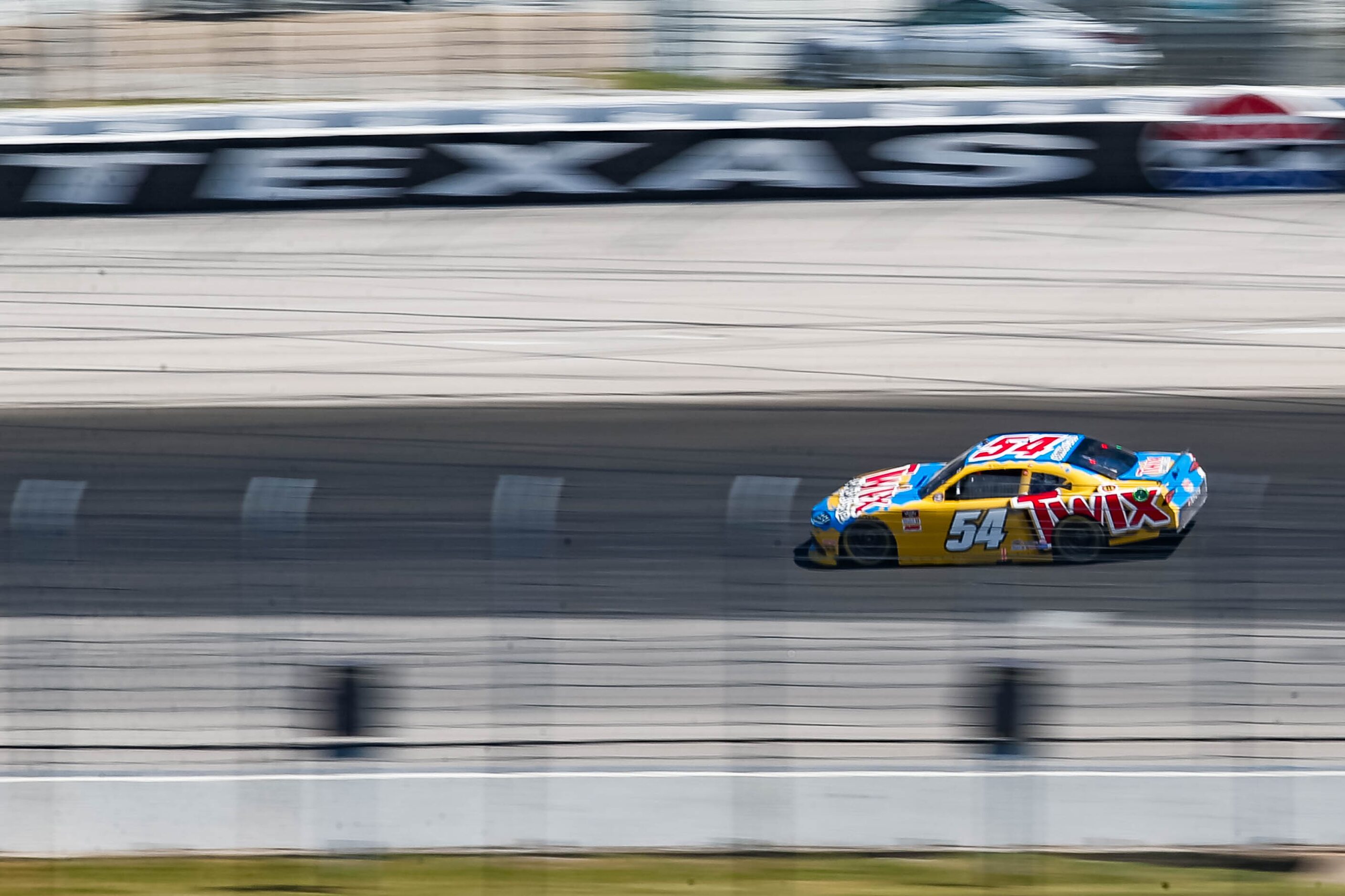 NASCAR Xfinity's Kyle BuschÕs (No. 54) races during the My Bariatric Solutions 300 race on...