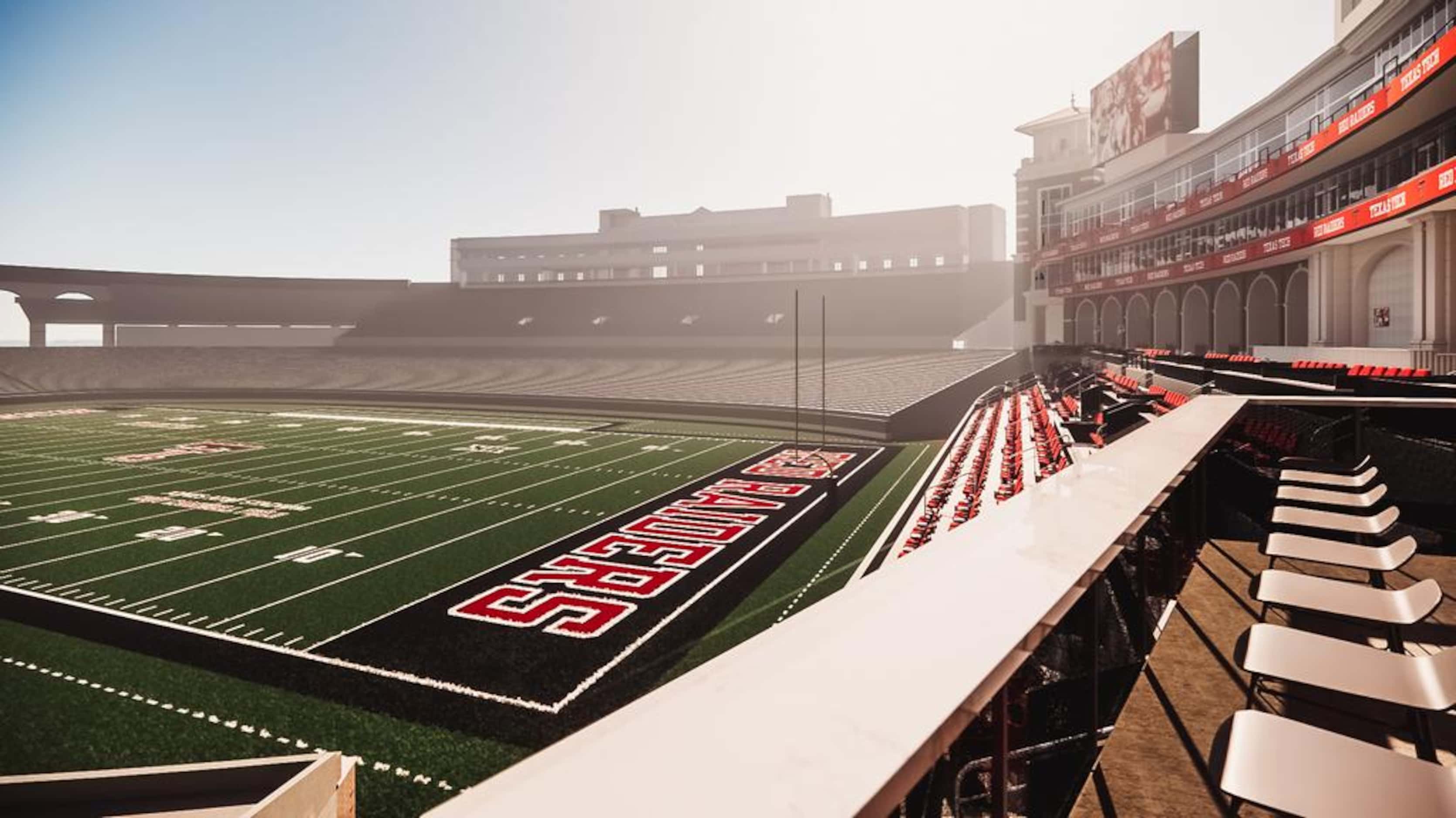 Rendering of the new south end zone at Jones AT&T Stadium. (Courtesy of Texas Tech Athletics)