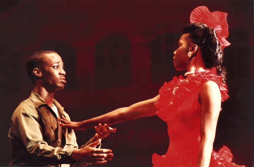 Patricia Price is Carmen and Derrick Brown is Joe in the Dallas Black Dance Theatre's...