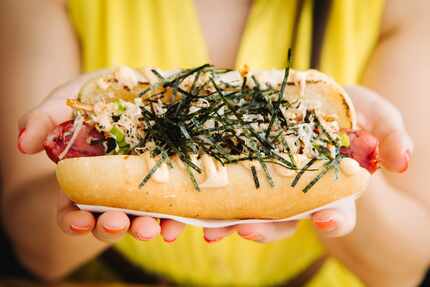 Dallas restaurant Sumo Shack has two hot dogs on its menu. 