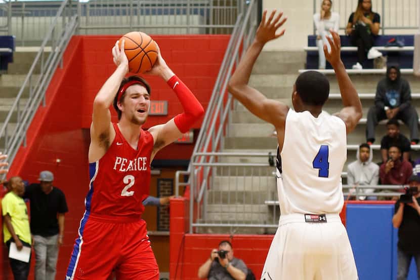 Richardson Pearce's Drew Timme (2) leads the Dallas area in rebounds and ranks fourth in...