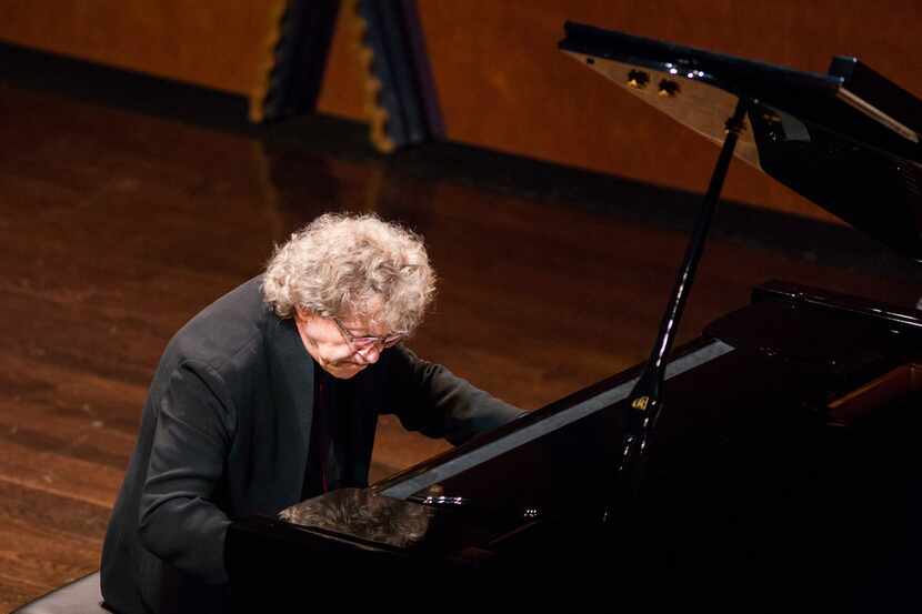 Pianist Pascal Rogé performs at Texas Christian University's PepsiCo Recital Hall in Fort...