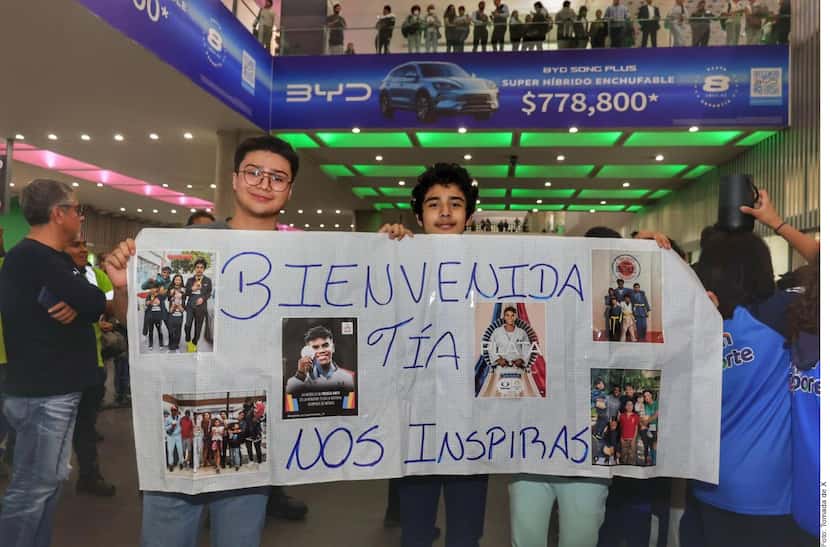 La judoca mexicana recibió el apoyo de familiares y aficionados que se dieron cita en el...