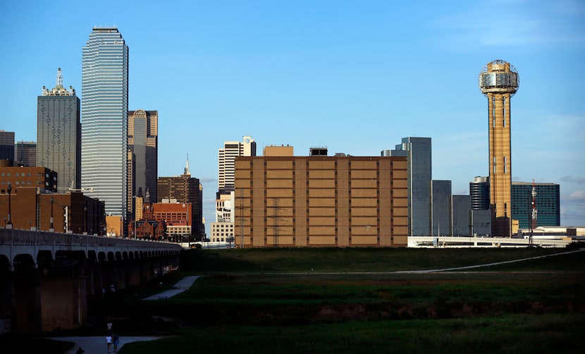 The former Jesse R. Dawson State Jail (center) at 106 West Commerce St. near downtown Dallas...