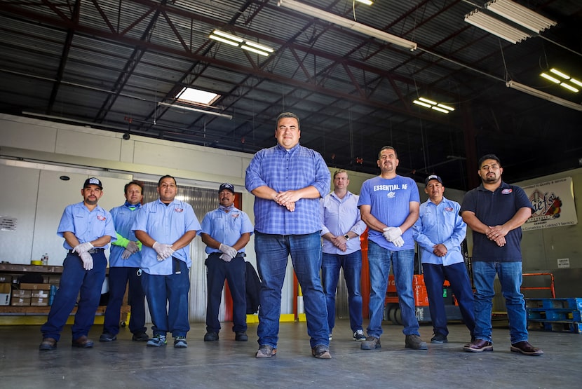 Richard Torres of Chef's Produce wholesale company and his team