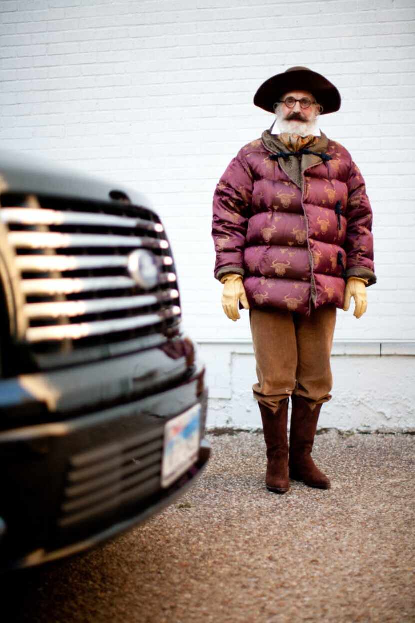 Derrill Osborn photographed with his Ford Harley Davidson F-150 truck in 2011.