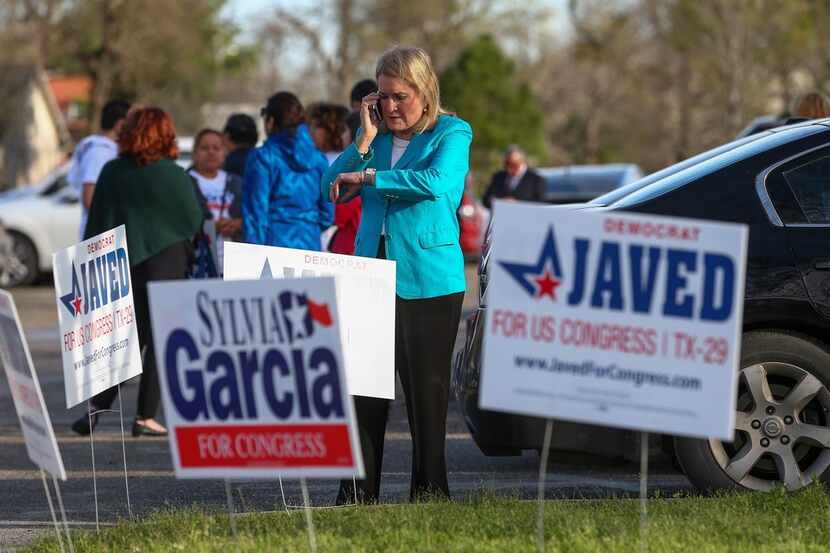 State Sen. Sylvia Garcia tried to reach officials to fix polling machines and allow...