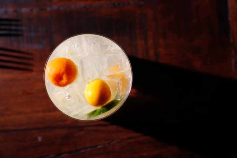 
Kumquat Caipirinha cocktail

