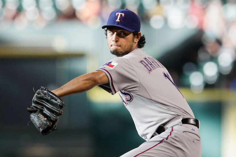 MARCH 13:  Texas Rangers pitcher Yu Darvish underwent season-ending elbow ligament...