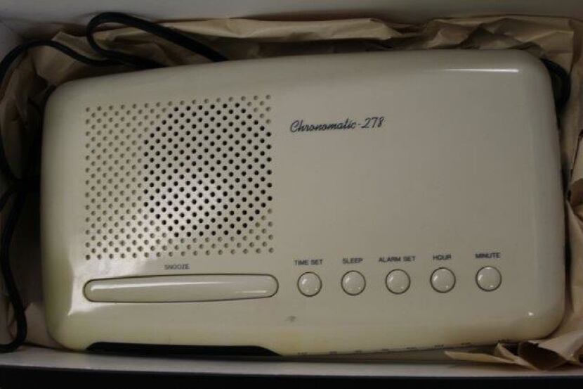 This RadioShack Chromatic-278 clock radio and other RadioShack items are being auctioned...