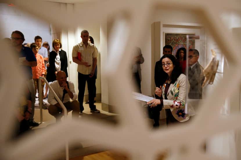 Dr. Sabiha Al Khemir, Dallas Museum of Art's senior advisor for Islamic Art, during the...