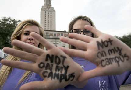 Take Back the Night was held on the University of Texas campus Main Mall on April 8, 2015...