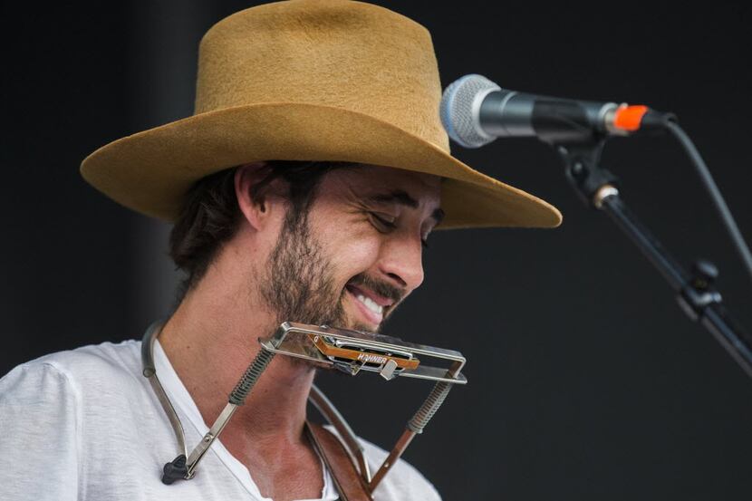 Ryan Bingham performs during the Waterloo Records free outdoor stage party at the SXSW music...