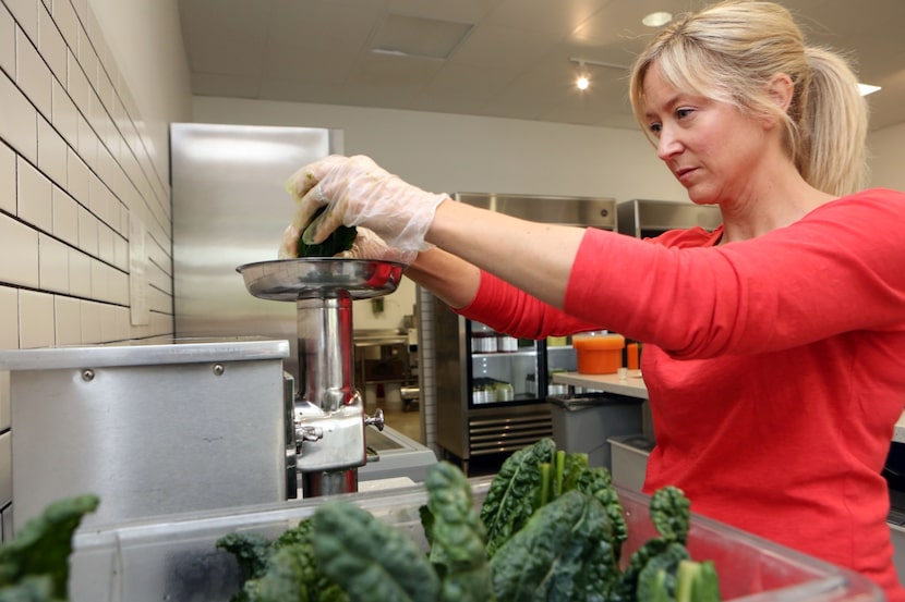 Heidi Lane, chef at the Juice Bar at Inwood Road, says juices are an easy way to boost...