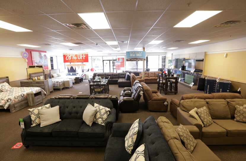The showroom floor at a Rent-A-Center in Dallas on Tuesday.