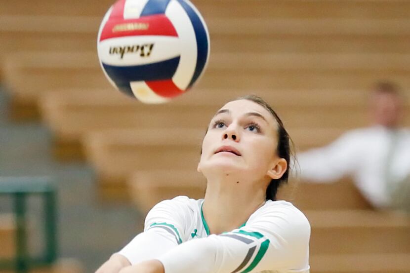 Southlake Carroll's McKenzie Nichols, orally committed to TCU, is one of many talented area...