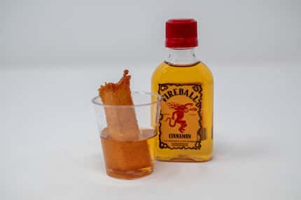 Fried Fireball is basically fried angel food cake, served in a shot glass of Fireball. It's...